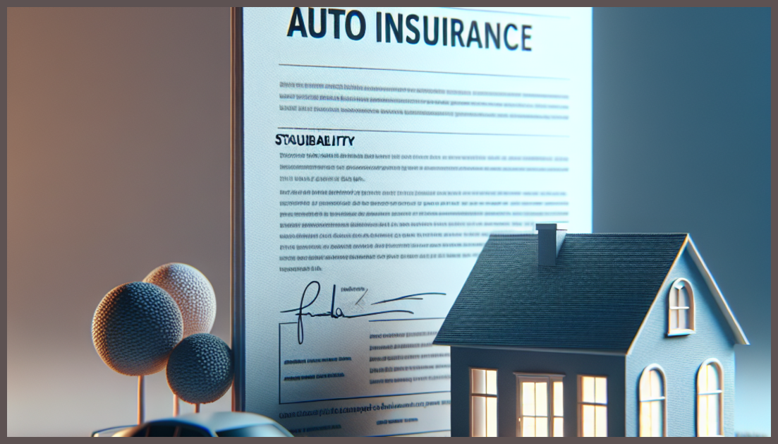 Affordable high-risk auto insurance concept with policy and vehicle icons