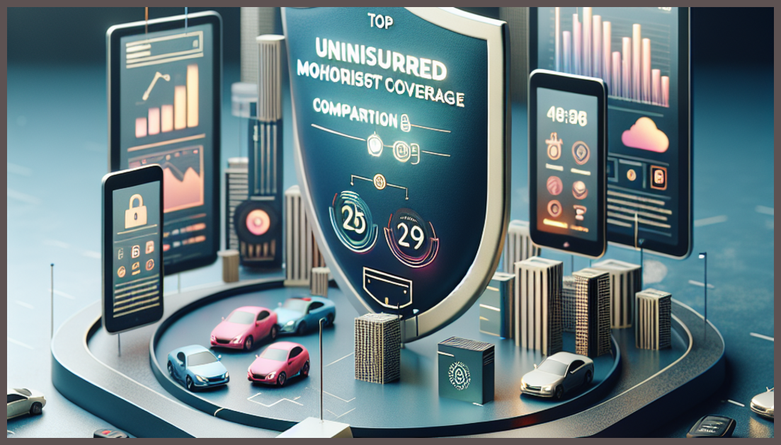 Visual tools and charts for comparing uninsured motorist coverage options.