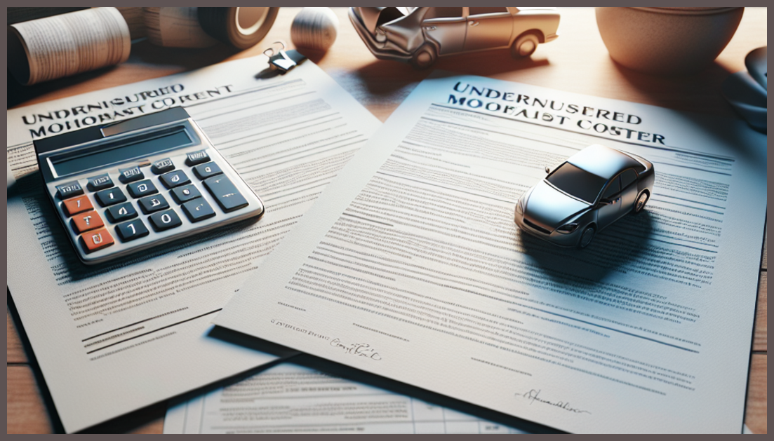 Chart showing the potential financial impact of a car accident without uninsured motorist coverage.