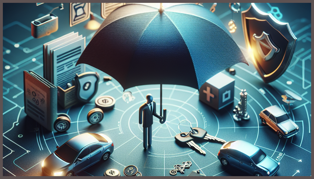 A detailed infographic explaining key concepts of uninsured and underinsured motorist coverage.