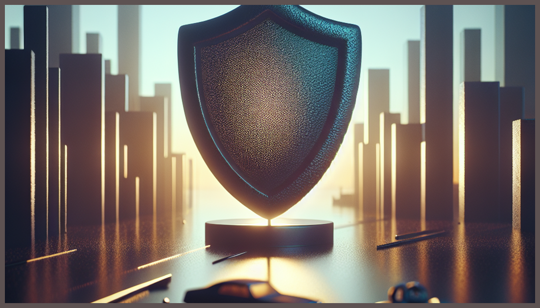 Illustration of car insurance risk factors in a busy city street.