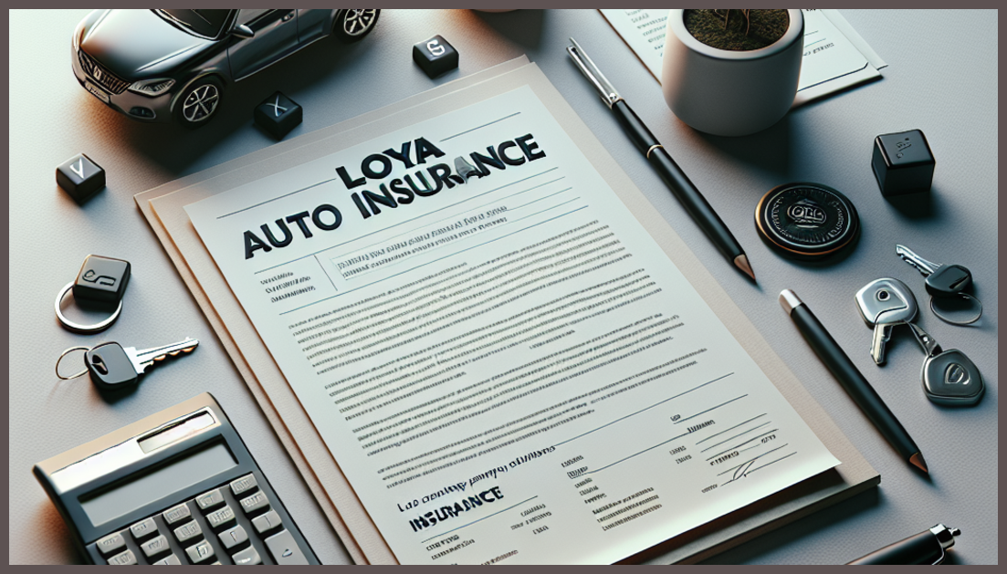 A car surrounded by insurance documents and a calculator, symbolizing savings for new drivers.