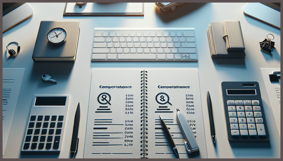 Table with auto insurance quotes and a calculator for savings comparison.