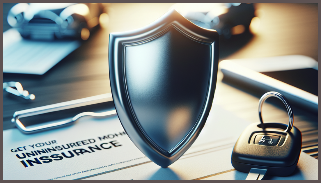 Illustration of car insurance coverage concept with trusted symbols.