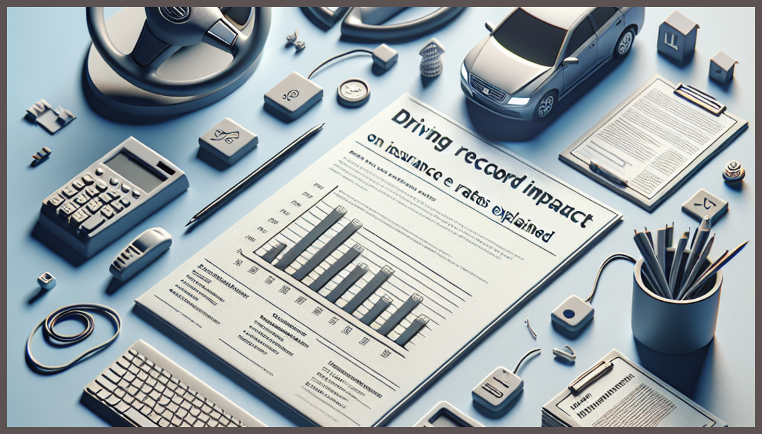 Detailed infographic illustrating how your driving record influences car insurance rates over time.