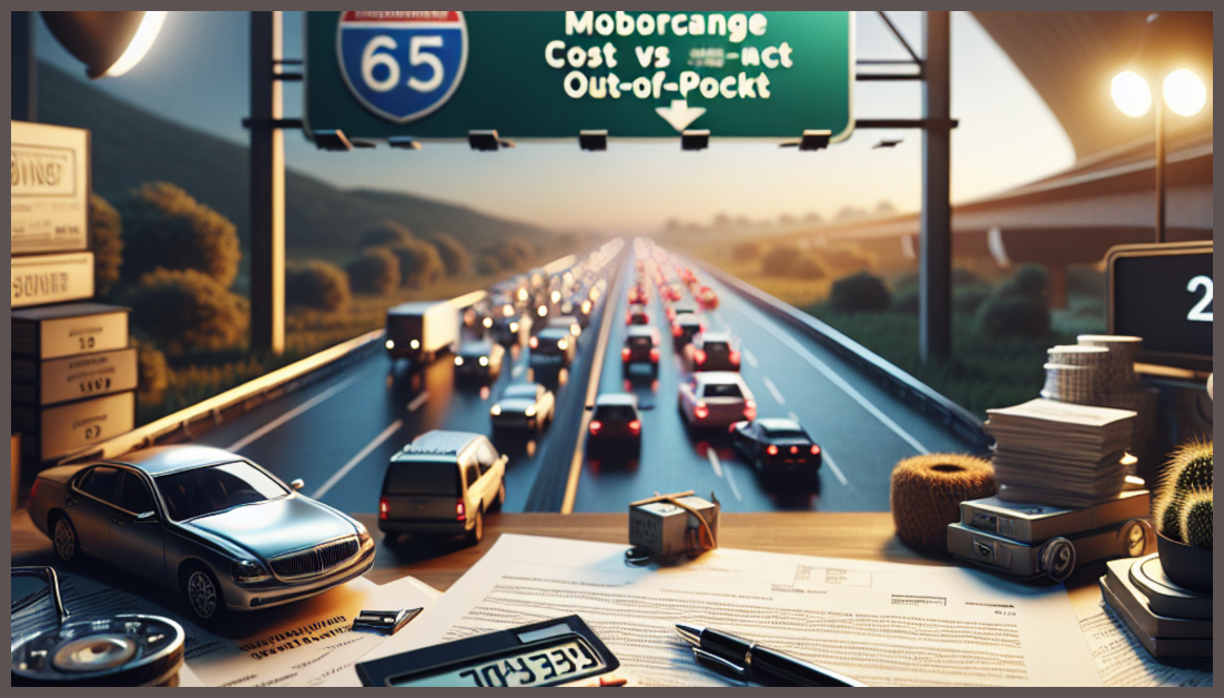 Visual comparison of insurance coverage and out-of-pocket expenses