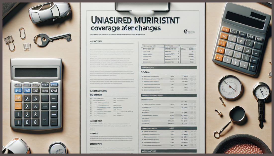 Visual guide for assessing uninsured motorist coverage efficiently.