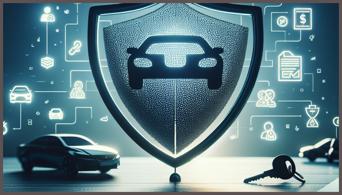 Visual representation of comparing auto insurance coverage plans in a minimalistic setting.