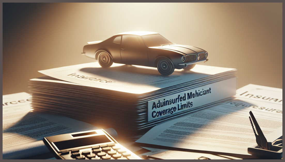 A calculator and insurance document symbolizing coverage adjustments