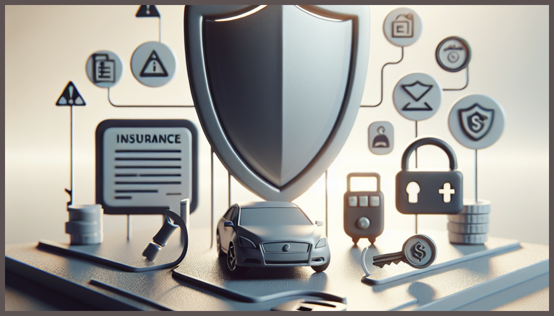 Illustration of high-risk auto insurance options with secure symbols.